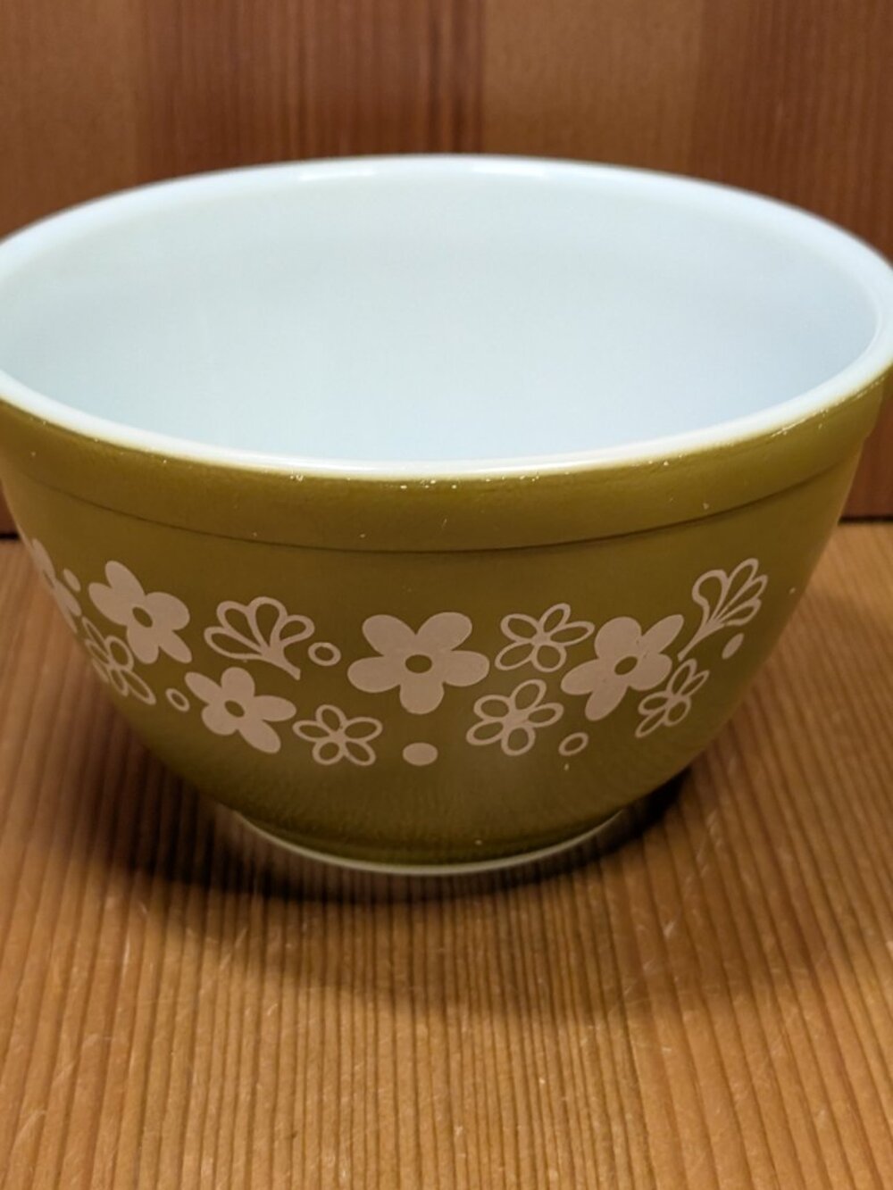 Vtg Pyrex 401 CRAZY DAISY SPRING BLOSSOM Mixing Nesting Bowl 1 1/2 pint - VGUC